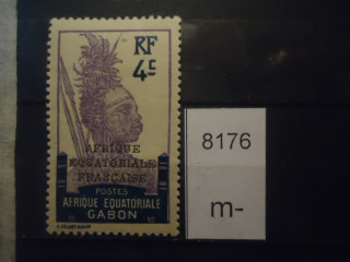 Фото марки Франц. Габон 1924-31гг надпечатка *