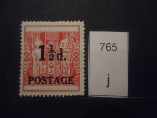 Фото марки Новая Зеландия 1950г надпечатка **
