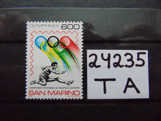 Фото марки Сан Марино марка 1987г **