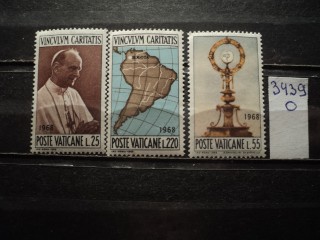 Фото марки Ватикан серия 1968г **