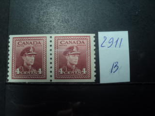 Фото марки Канада 1942г пара **