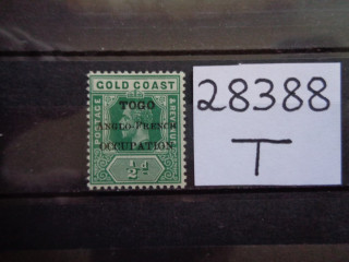 Фото марки Британский Золотой Берег 1916г **