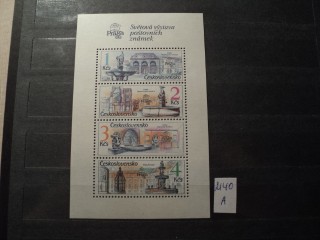Фото марки Чехословакия блок 1988г **