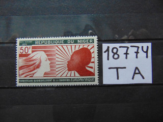 Фото марки Нигер марка авиапочта 1970г **