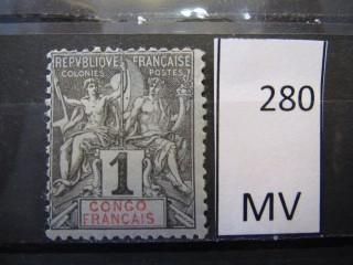 Фото марки Франц. Конго 1892г *