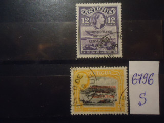 Фото марки Брит. Антигуа 1959г надпечатка
