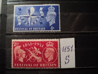 Фото марки Великобритания 1951г *
