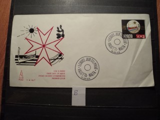Фото марки Мальта конверт FDC