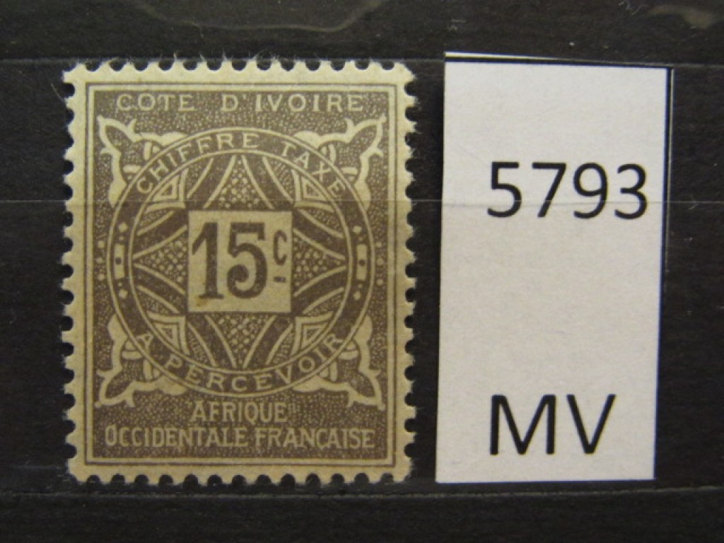 Фото марки Берег Слоновой Кости 1915г *