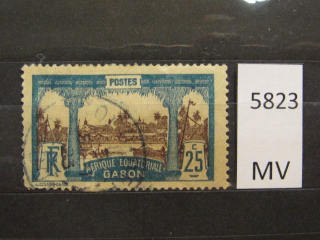 Фото марки Франц. Габон 1910г