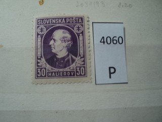 Фото марки Словакия 1939г **