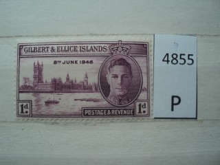 Фото марки Брит. Гилберт и Эллис острова 1946г *