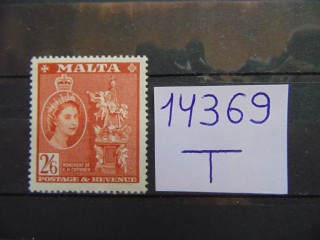 Фото марки Британская Мальта 1956г **