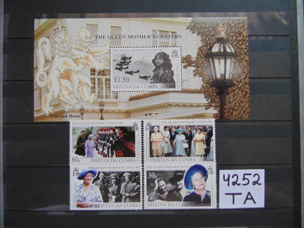 Фото марки Британский Тристан Да Кунья блок+серия 1999г **