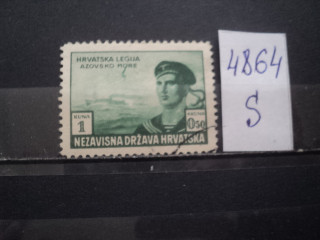 Фото марки Германская оккупация Хорватии 1943г
