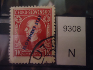 Фото марки Словакия 1939г
