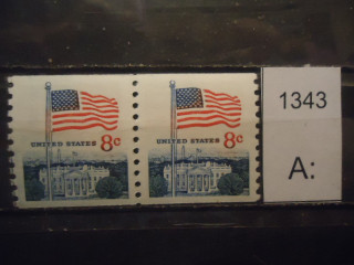 Фото марки США пара 1971г **