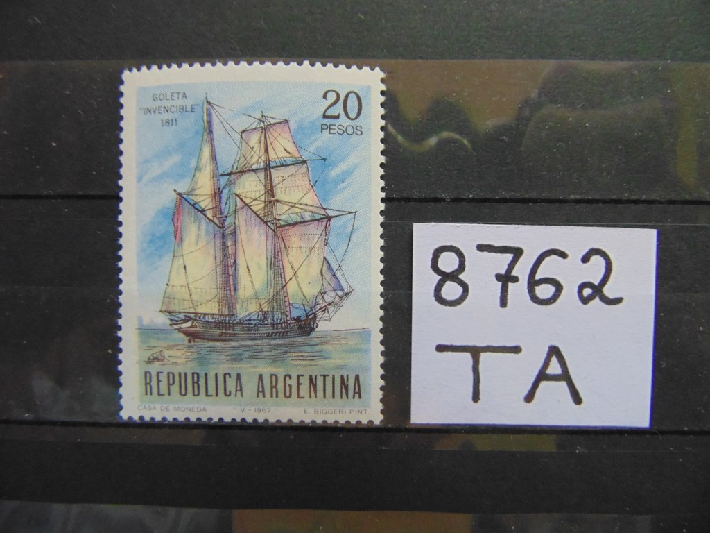 Фото марки Аргентина марка 1967г **