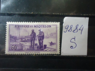 Фото марки Франц. Сент Пьерр и Микелон 1939г *