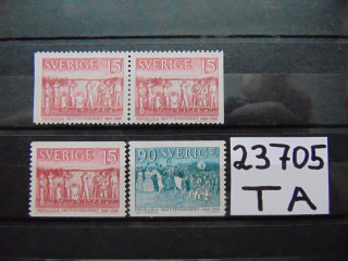 Фото марки Швеция серия 1960г **