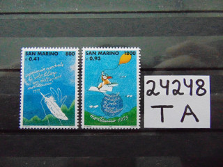 Фото марки Сан Марино серия 1999г **