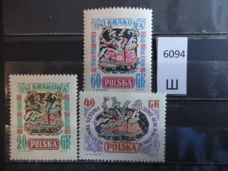 Фото марки Польша серия 1955г *