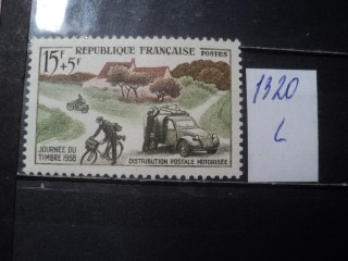 Фото марки Франция 1958г *