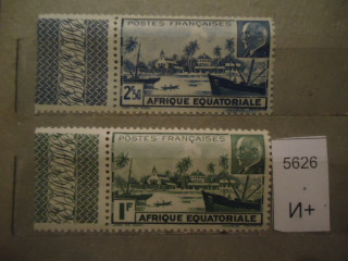 Фото марки Франц. Экваториальная Африка 1941г серия **