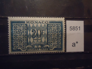 Фото марки Монако 1946-50гг надпечатка **