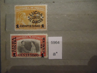Фото марки Панама серия 1949г надпечатка *
