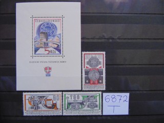 Фото марки Чехословакия блок+серия 1966г **