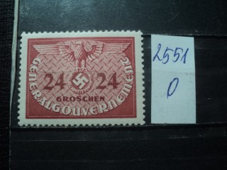 Фото марки Германская оккупация Польши 1943г **