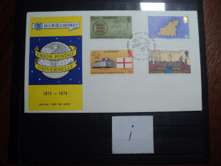 Фото марки Брит. Герсей 1974г конверт FDC