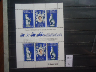 Фото марки Южная Георгия малый лист **
