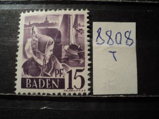 Фото марки Герман. Баден 1947г **