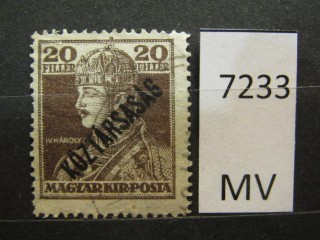 Фото марки Венгрия 1918г *