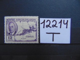 Фото марки Британские Виргинские острова 1952г **