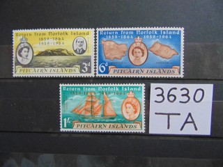 Фото марки Британские острова Питкерн серия 1961г **