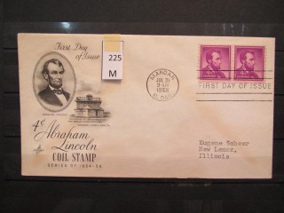 Фото марки США 1958г FDC (первый день гашения)