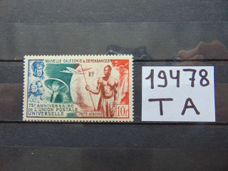 Фото марки Новая Каледония марка авиапочта 1949г *