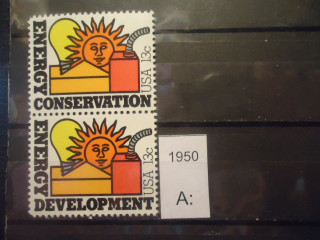 Фото марки США 1977г пара **