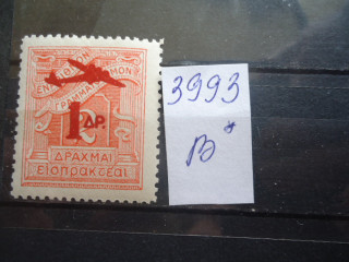 Фото марки Греция надпечатка 1941г **