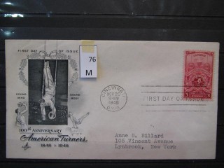 Фото марки США 1948г FDC (первый день гашения)