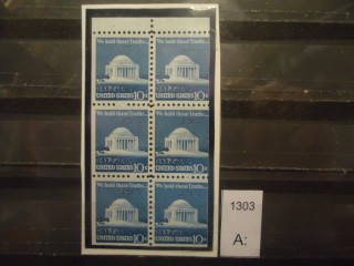 Фото марки США 1973г сцепка *