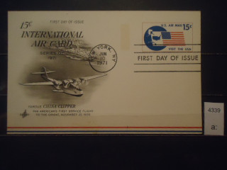 Фото марки США 1971г почтовая карточка