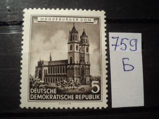Фото марки Германия ГДР 1955г *