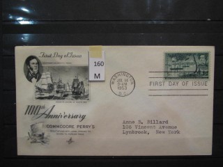 Фото марки США 1953г FDC (первый день гашения)