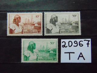 Фото марки Французская Гваделупа 1947г **