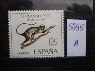 Фото марки Испан. Фернандо Поо 1966г *