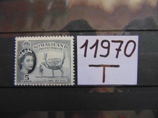 Фото марки Британское Сомали 1953г **